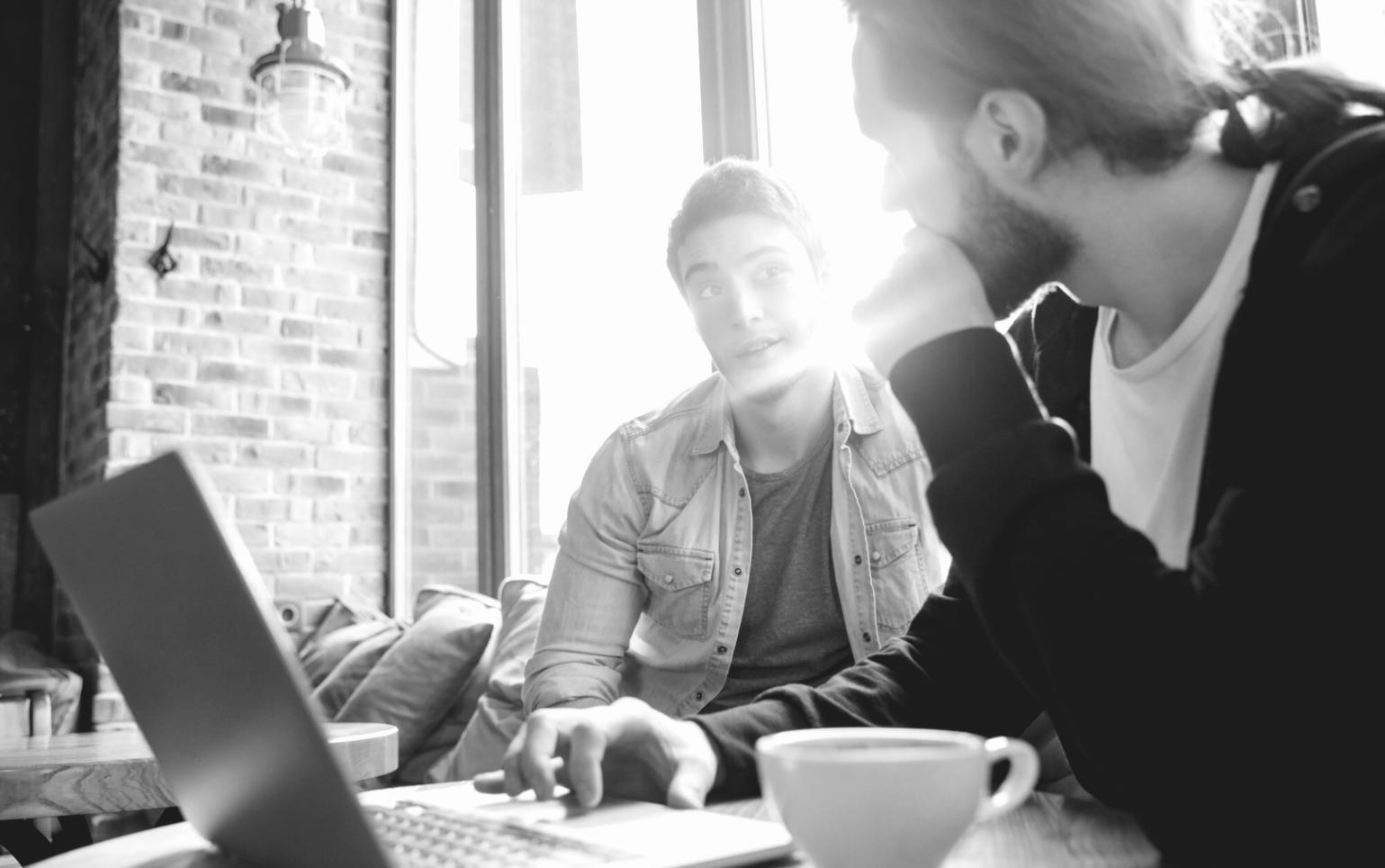 Modern financial technology workspace showcasing collaborative environment